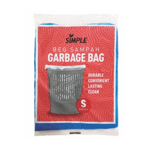 Simple Garbage Bag Blue (S) 30