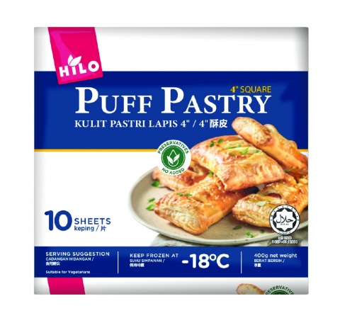 Hilo Puff Pastry 4'' Square 40